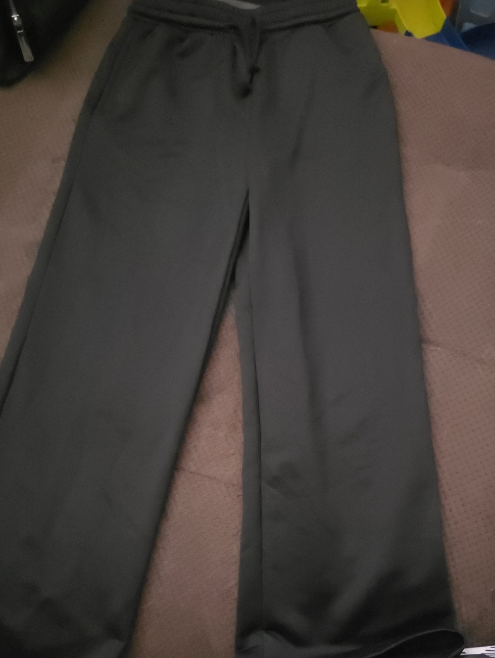 SHEIN: Girls Black Wide-Leg Drawstring Pants